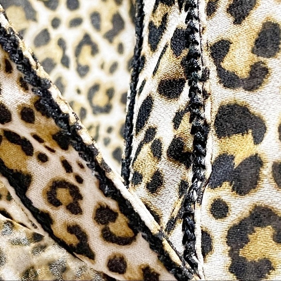 RACHEL RACHEL ROY Sheer Leopard Print Blouse - Picture 5 of 7